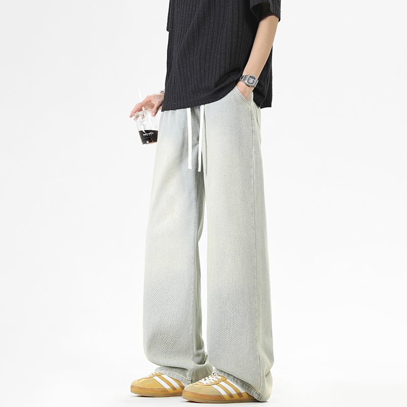 【Price Control 69】Starry Sky Pattern Vintage Jeans for Men, Summer Thin Wide-Leg Straight Pants, Student American Style High-Quality 【Price Control 69】Starry Sky Pattern Vintage Jeans for Men, Summer Thin Wide-Leg Straight Pants, Student American Style High-Quality