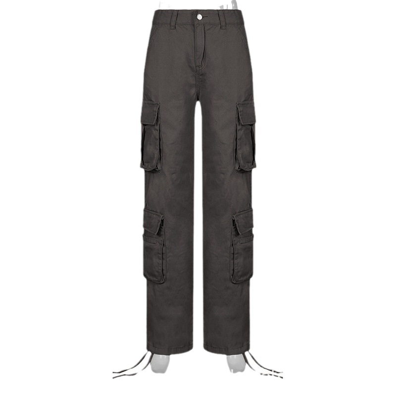 American Street overol verano de las mujeres 2022 transfronteriza europea y americana Vibe estilo nuevo funcional sueltos pantalones casuales mujeres