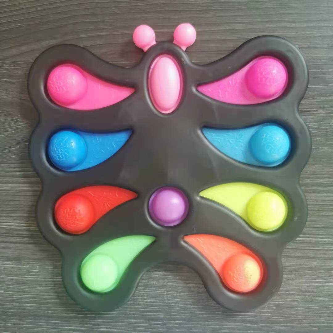 Dedo burbuja música ratón asesino pionero llavero descompresión juguete dedo prensa placa cinco dedo burbuja música fabricante en stock