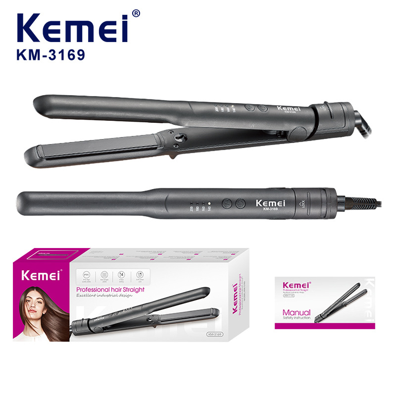 Transfronterizo Kemei clip recto para el cuidado del cabello doméstico barra de rizos ajustable perma clip recto de anión rizador de cabello image 1