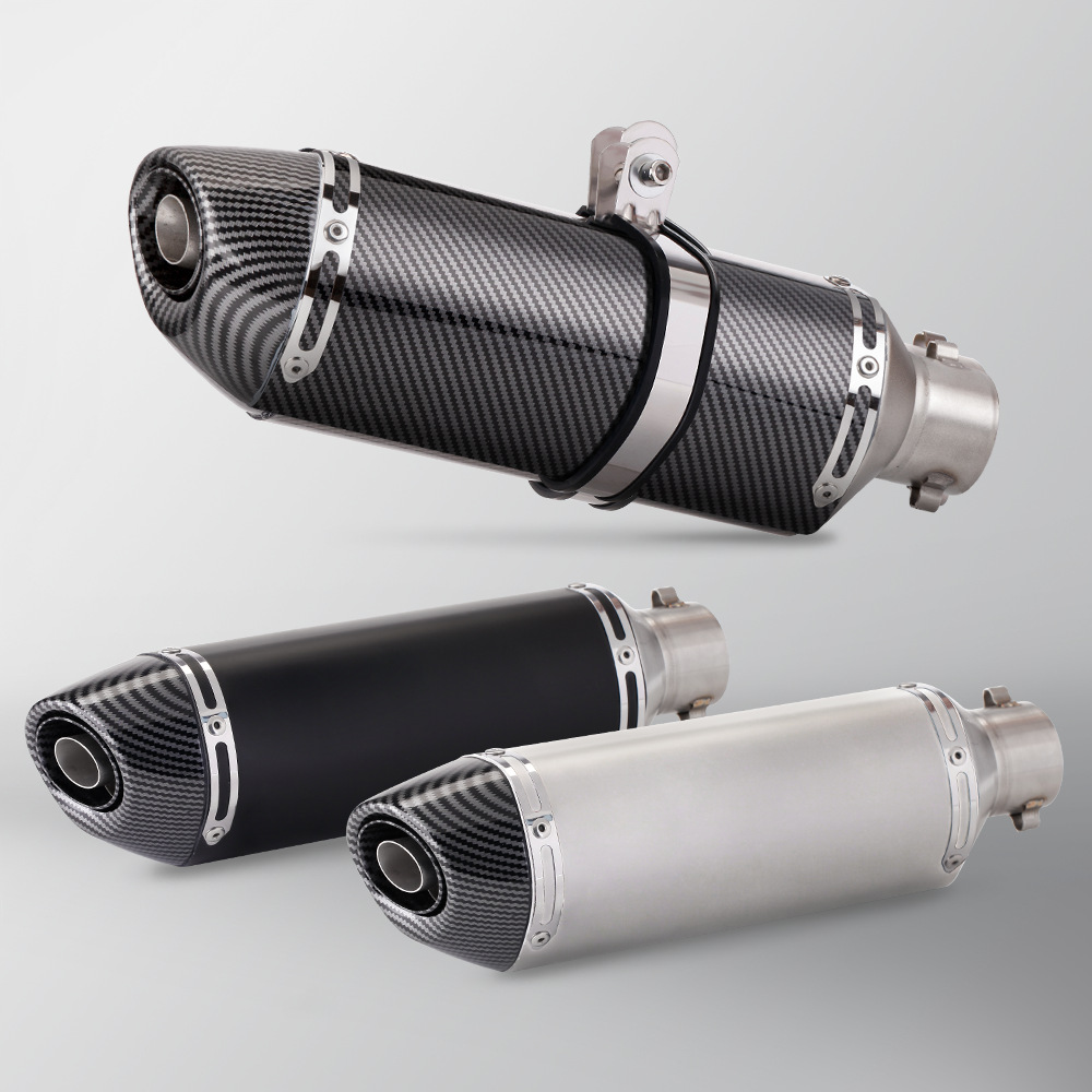 Motorcycle Exhaust Pipe R27 Small Square Tail Section 51mm Universal 250Sr 800Nk Sai 350 R3