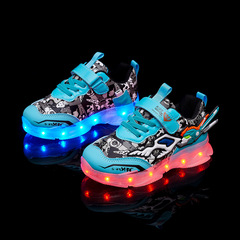 usb charging light shoes transformers children's sports shoes led light shoes for boys and girls light shoes cartoon children's shoes