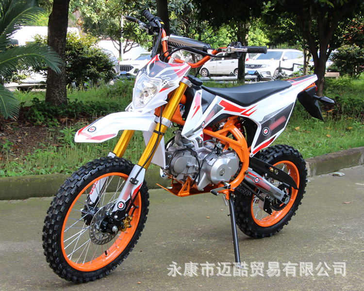 Motorcycle 125Cc Off-Road Mountain Bike, Mid-High Performance Competition Bike, Venue Off-Road Two-Wheel Racing Fuel-Powered Adult Vehicle