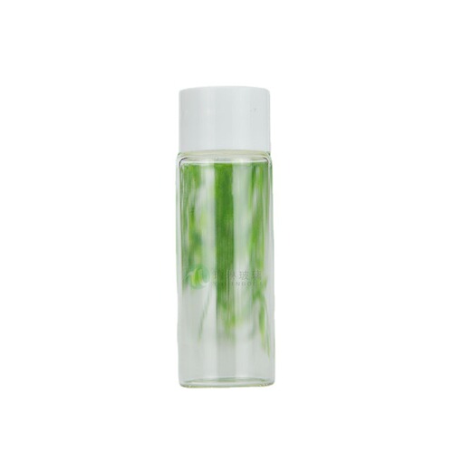 Wholesale glass bottles 5ml 10ml 15ml 20ml essential oil dispensing bottles white screw cap bottles cosmetic bottles