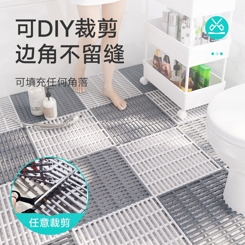 New Model of Home Bathroom Interlocking Solid Color Non-Slip Mat for Toilet, Bathroom, and Shower Room with Hollow Drainage Design New Model of Home Bathroom Interlocking Solid Color Non-Slip Mat for Toilet, Bathroom, and Shower Room with Hollow Drainage Design