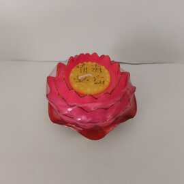 亚马逊同款莲花灯荷花蜡烛灯大豆蜡莲花灯状元灯蜡烛灯源头厂家