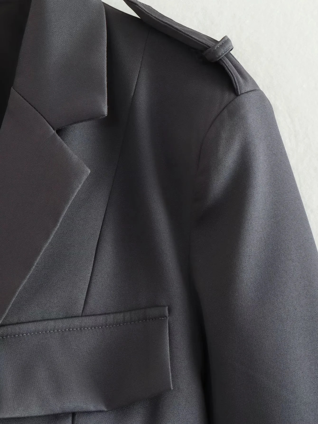 Damkläder Y2K nytt temperament smal ficka lapel kort kostymjacka asymmetrisk topp 8BS9672_voghion.com