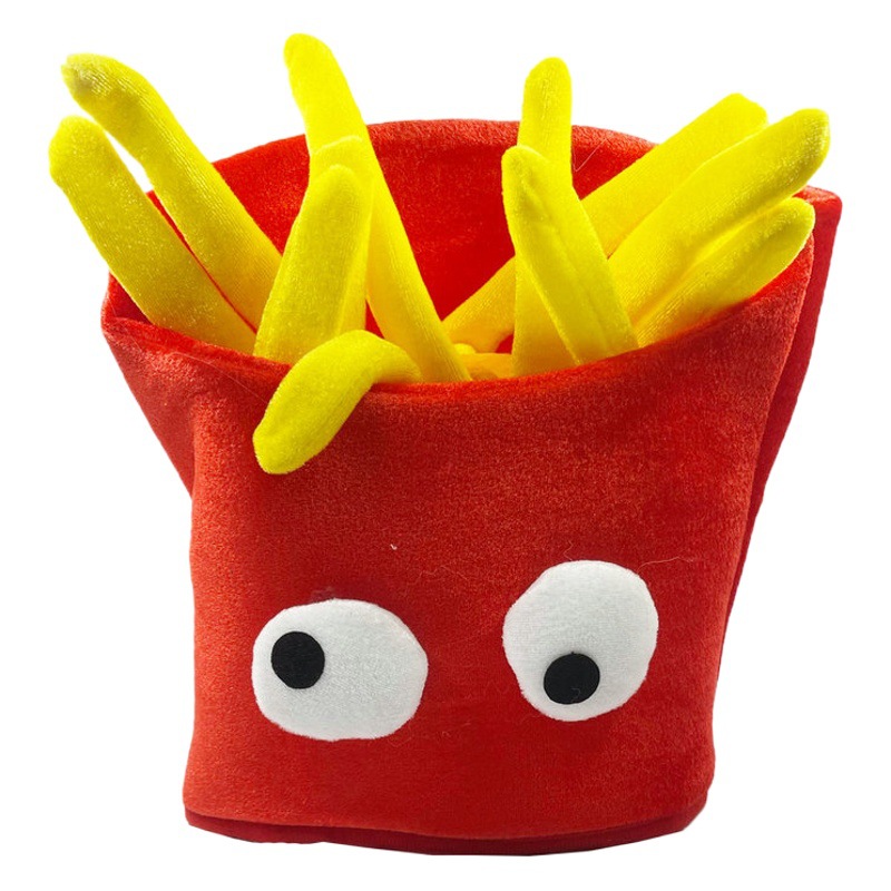 Fiesta divertido sombrero efectos especiales comida boina Día DE LOS Inocentes Pizza Sombrero papas fritas sombrero tocado accesorios para el cabello