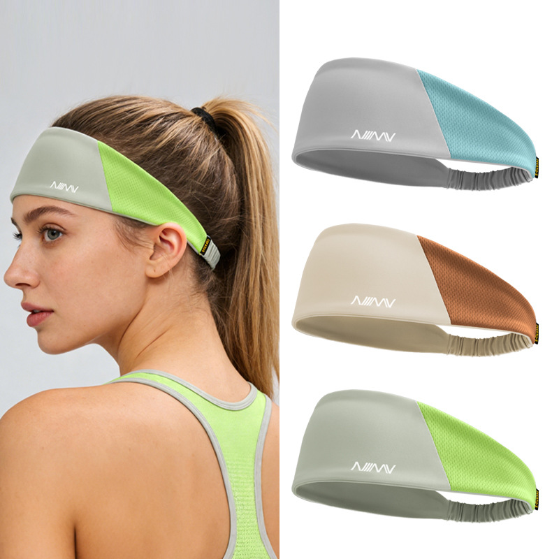 Sports Headband, Yoga Headband, Sweat-Guiding, Anti-Sweat, Quick-Drying Hairband for Women, Outdoor Running, Fitness, Basketball, Sweat-Absorbing Band for Men