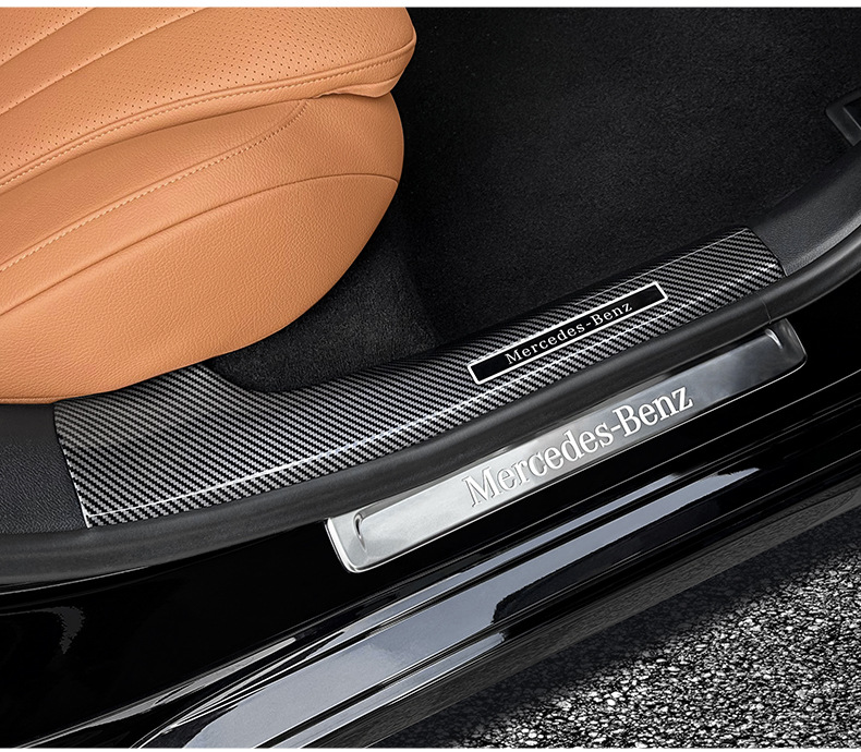 Suitable for 24-26 Model Mercedes-Benz New E-Class E300L Door Sill Strip 805 Welcome Pedal E260 Protection Modification Car Accessories