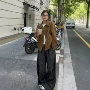 秋冬新款宽松复古绒外套