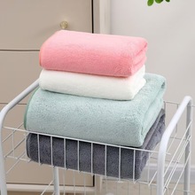 加厚珊瑚绒毛巾浴巾套装柔软吸水沙滩巾家用洗脸巾浴巾批发