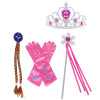 Magic wand, small princess costume, gloves, necklace, ring, set, accessory, Amazon, “Frozen”