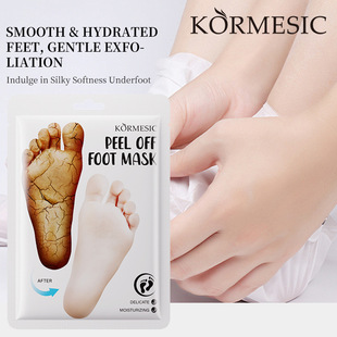 KORMESIC stripping foot film FOOT MASK moisturizing foot skin care cross-border foreign trade manufacturers wholesale