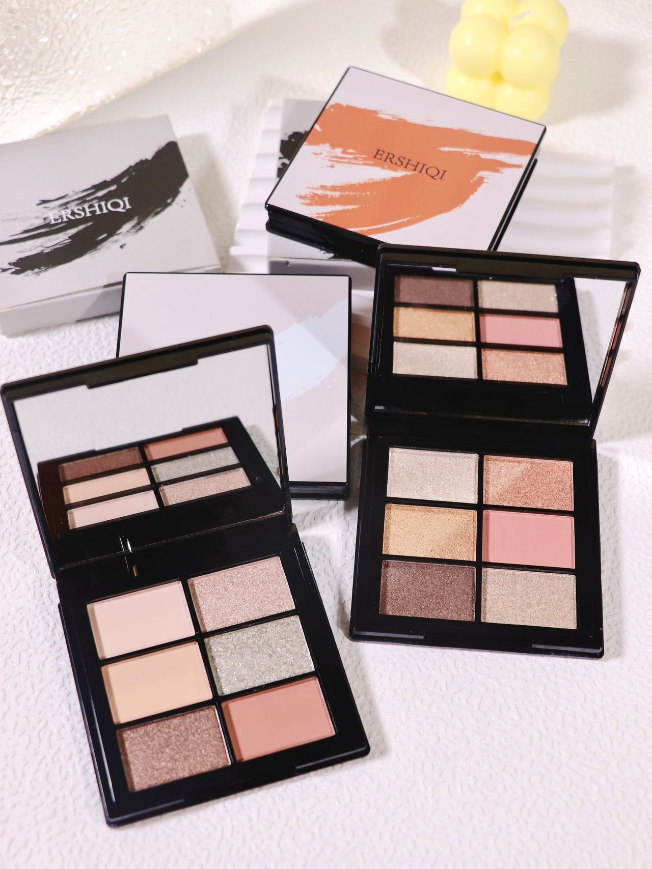 Série exclusive ErshiQI Dry Landscape, fard à paupières intégré à flash fin haute luminosité, réparation spéciale du visage Ins_voghion.com