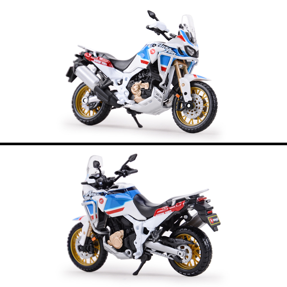 Bimeigao 1:18 Honda África Twin du Kadi V4 latte simulación aleación modelo de motocicleta