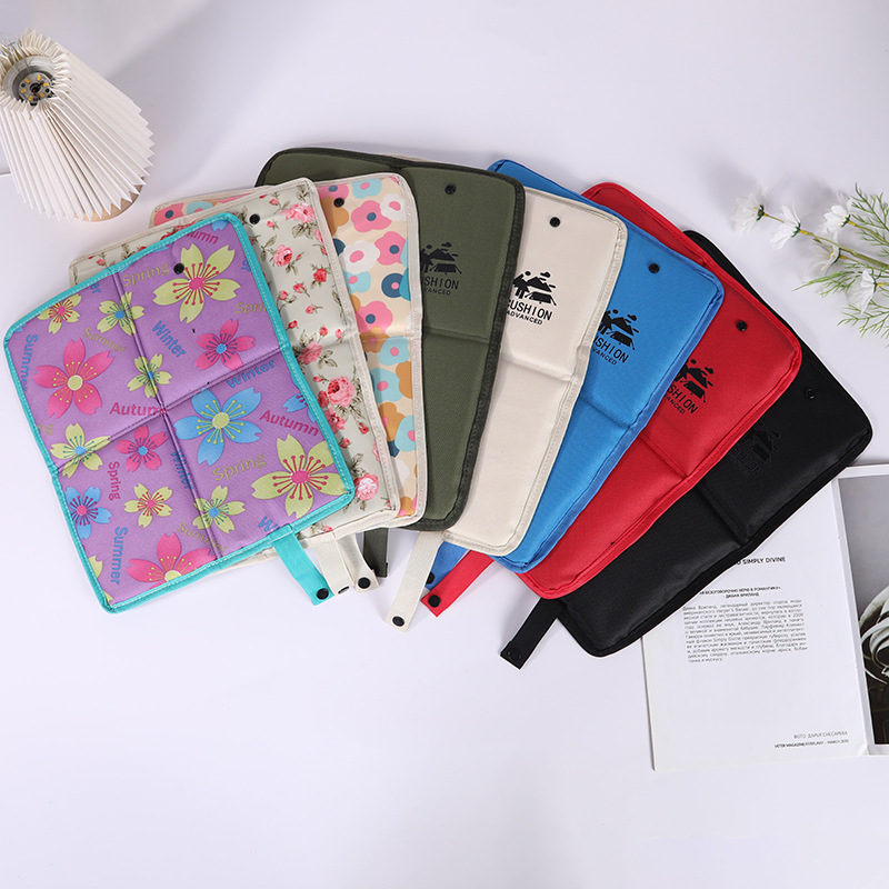 Cojín plegable para exteriores, tela Oxford, alfombra de campamento simple y de moda, gruesa, a prueba de humedad, alfombra de picnic sucia, muestra personalizada