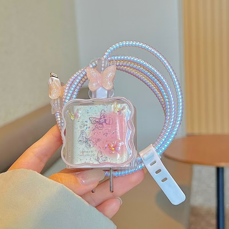 Para Apple 14 línea de datos cubierta protectora iPhone13 cargador cabezal 12promax bobinado estuche para iPad