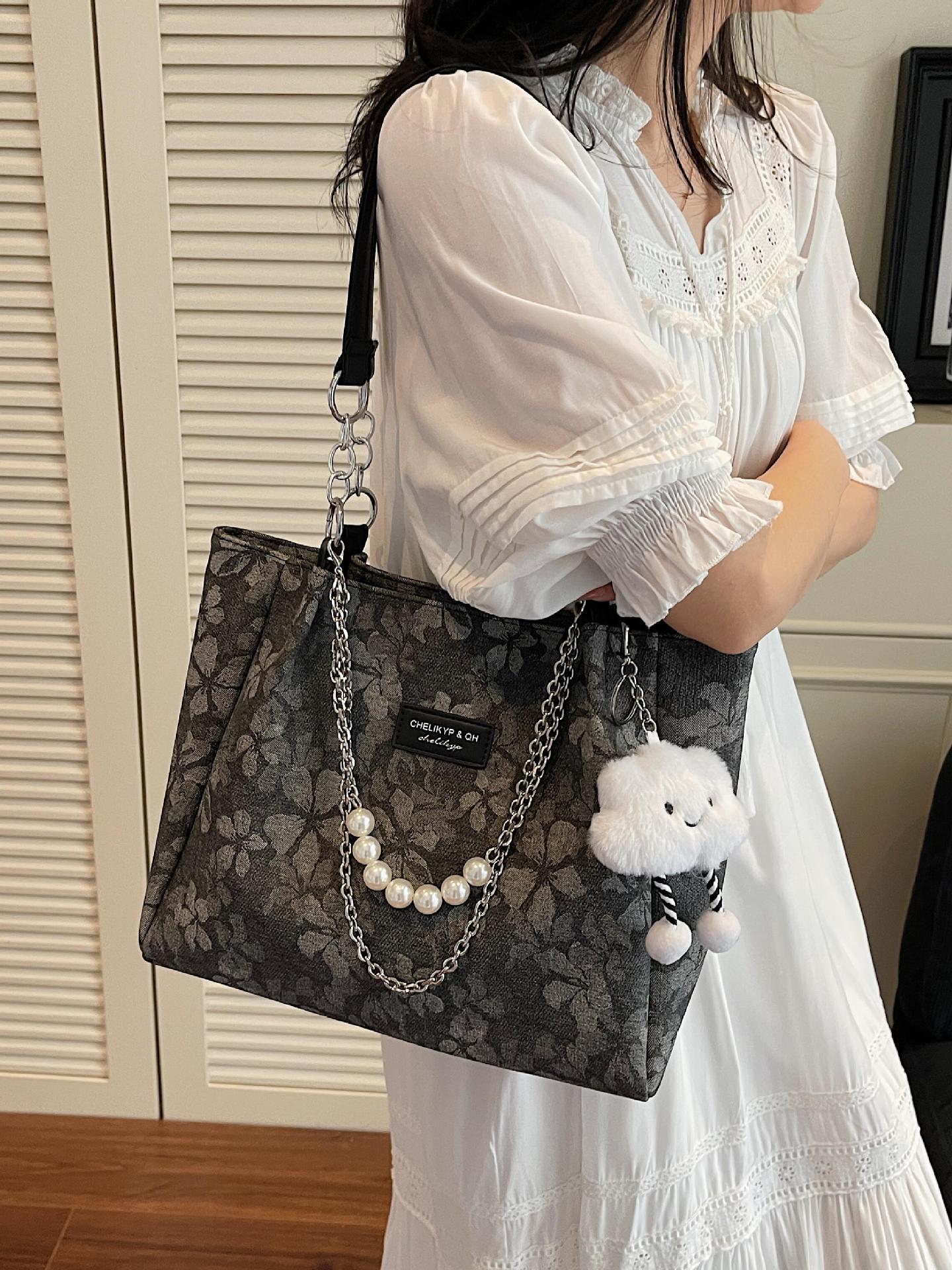 Bolso Tote de Mano de Gran Capacidad de PU para Uso Diario