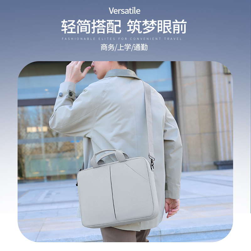 2025 nuevo 15.6 pulgadas bolso de computadora simple de gran capacidad de un solo hombro bolso de viaje de negocios bolso portátil