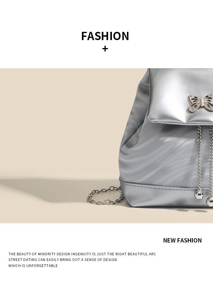 Koreanische Nischenkette Damen im Sommer Mini-PU-Rucksack für Mädchen, Schmetterling, süß, cool, würzig, Umhängetasche für Mädchen_voghion.com