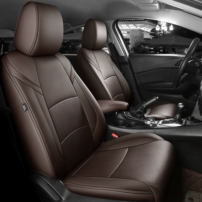 Mazda 3 14-24 Special | Modelə uyğun (Original) oturacaq örtükləri - brown-standard-edition-2019-2024