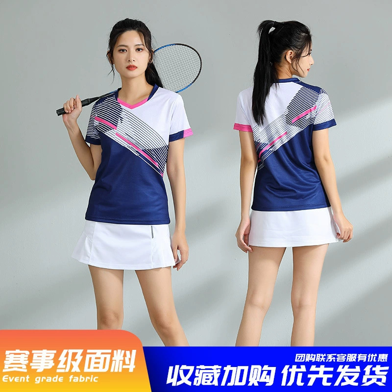 Nuevos trajes de bádminton para adultos trajes deportivos trajes de entrenamiento de voleibol masculino y femenino impresión de secado rápido