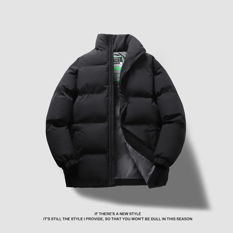Couple's Cotton-padded Jacket 2021 Winter New Korean Style Fashionable Stand Collar Thickened Cotton-padded Jacket Fashionable Brand Large Size Down Cotton-padded Jacket for Men Couple's Cotton-padded Jacket 2021 Winter New Korean Style Fashionable Stand Collar Thickened Cotton-padded Jacket Fashionable Brand Large Size Down Cotton-padded Jacket for Men