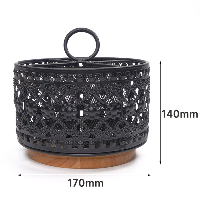 해바라기 레이스 펜 홀더(대나무 베이스 포함)