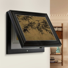 《墨竹》中古風餐廳客廳電錶箱裝飾畫新中式總開關配電箱遮擋掛畫
