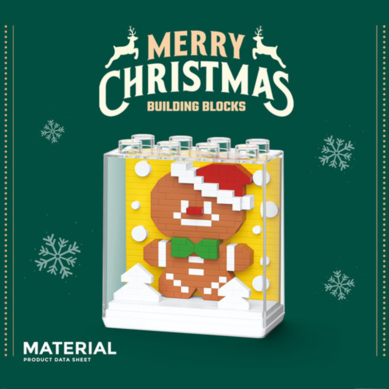 Bloques de construcción de Navidad de Chao Le Chuang 8984-8989 Árbol de Navidad de micropartículas ensamblado juguetes educativos para niños al por mayor transfronterizo