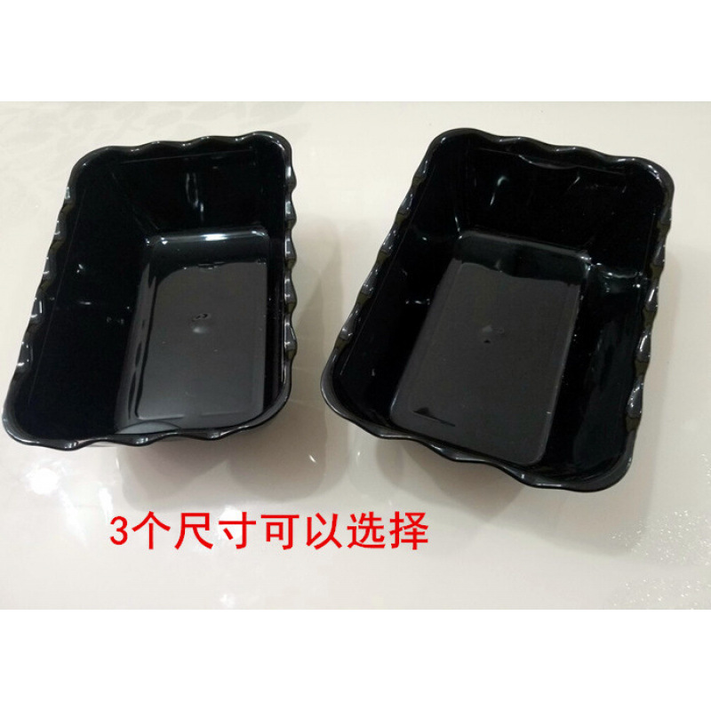 煮込み野菜ディスプレイボックス冷蔵プレートビーフプレート黒商業フラワーアクリルプラスチックミックスバーベキュープレート厚み|undefined
