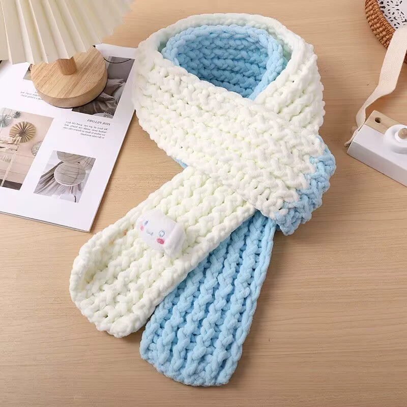 Yugui Собака Шарф Материал Пакет Медведь шарф шерстяной артефакт DIY Материал Пакет толстая нить ледяная полоса линия шарф готовый продукт