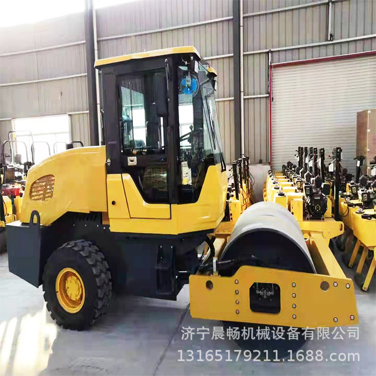 单钢轮压路机 道路工程灰土基础夯实压路机 单驱单振全液压压路机