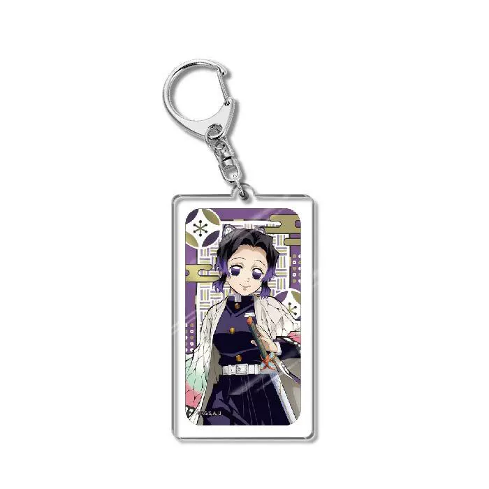 Demon Slayer: Kimetsu no Yaiba 2 Камадо Танджиро геометрический акриловый брелок декоративная подвеска 2D