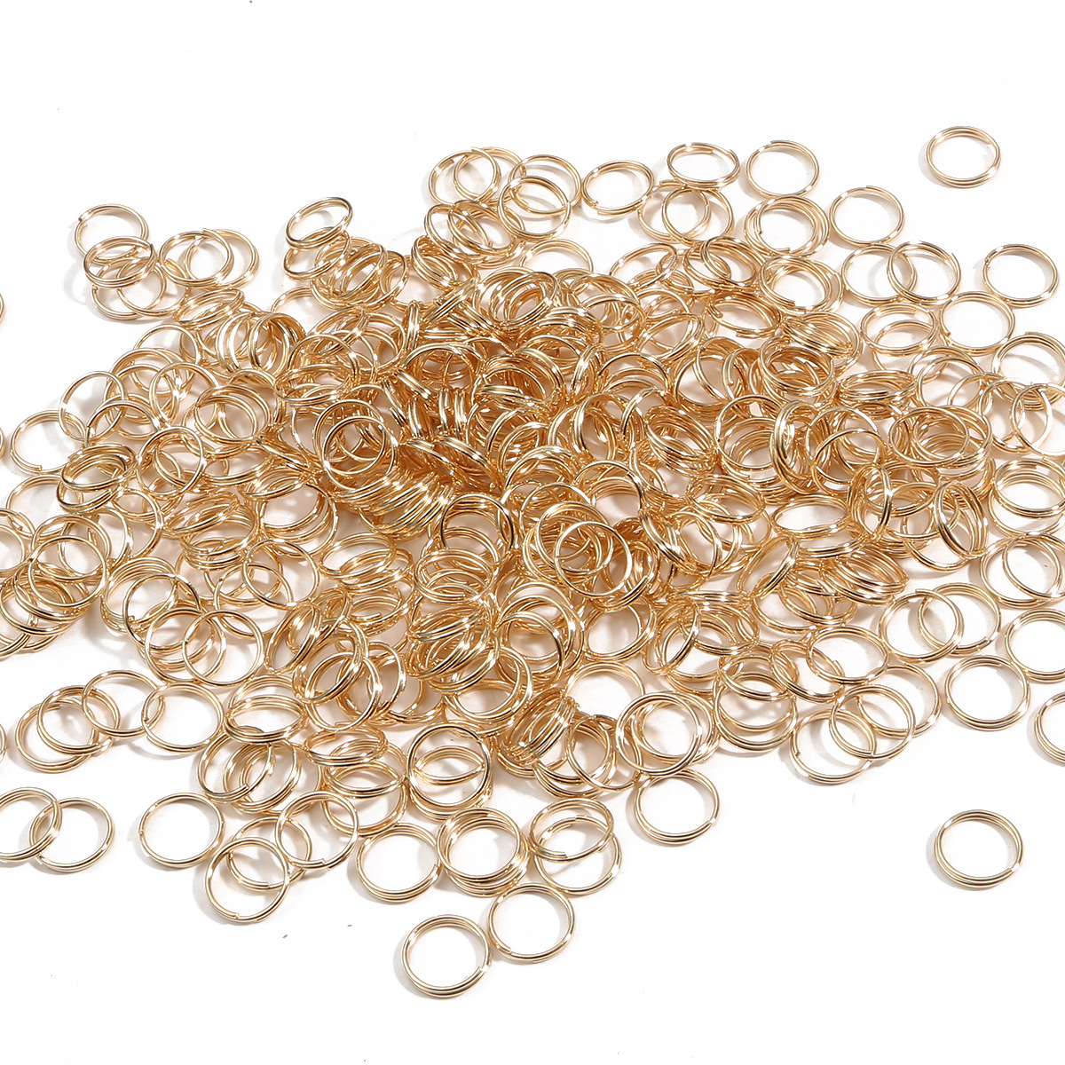 500 anillos de conexión de anillo abierto de doble anillo de hierro bricolaje hecho a mano horquilla llavero accesorios de oreja materiales