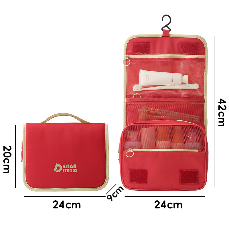 Bolsa de lavado impermeable de dopamina Bolsa de lavado de maquillaje multifuncional de gran capacidad Bolsa de cosméticos portátil portátil