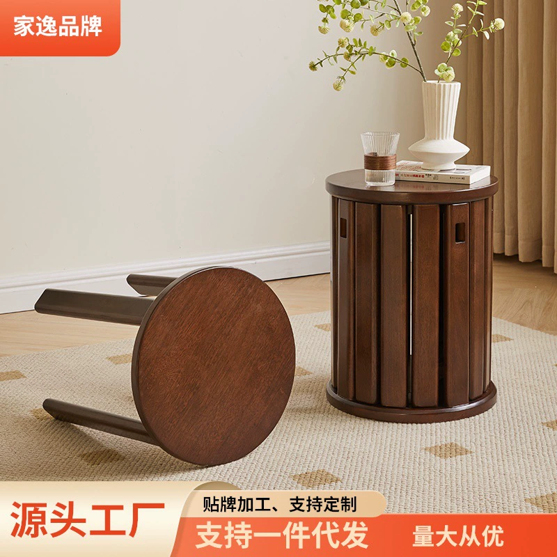 Домашний стол из цельного дерева, табурет, табурет, табурет, домашний творческий стол, табурет