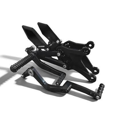 Motorcycle pedals Motorcycle Modification Parts, Multi-Hole Adjustable - solid-style-midnight-black