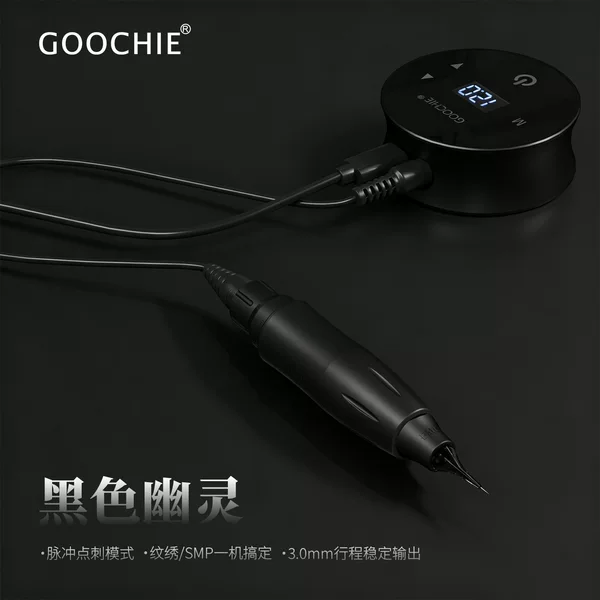 GOOCHIE Black Ghost Eyebrow, Eye, and Lip Tattoo Low-Frequency Pulse SMP in stock