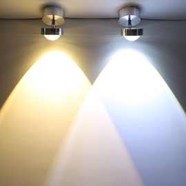 明装射灯可调角度led天花灯 客厅小山丘射灯嵌入式吸顶玄关背景灯