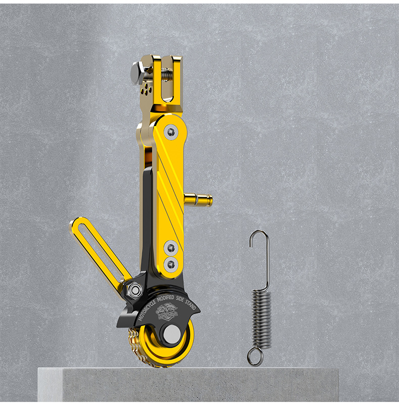 Electric vehicle adjustable single support calf side bracket electric motorcycle side support scooter battery car tripod universal