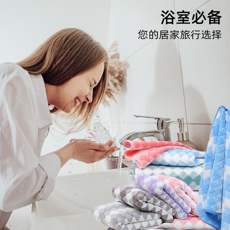 Toalla de Baño de Terciopelo de Coral Absorbente y Suave para Baño y Hotel