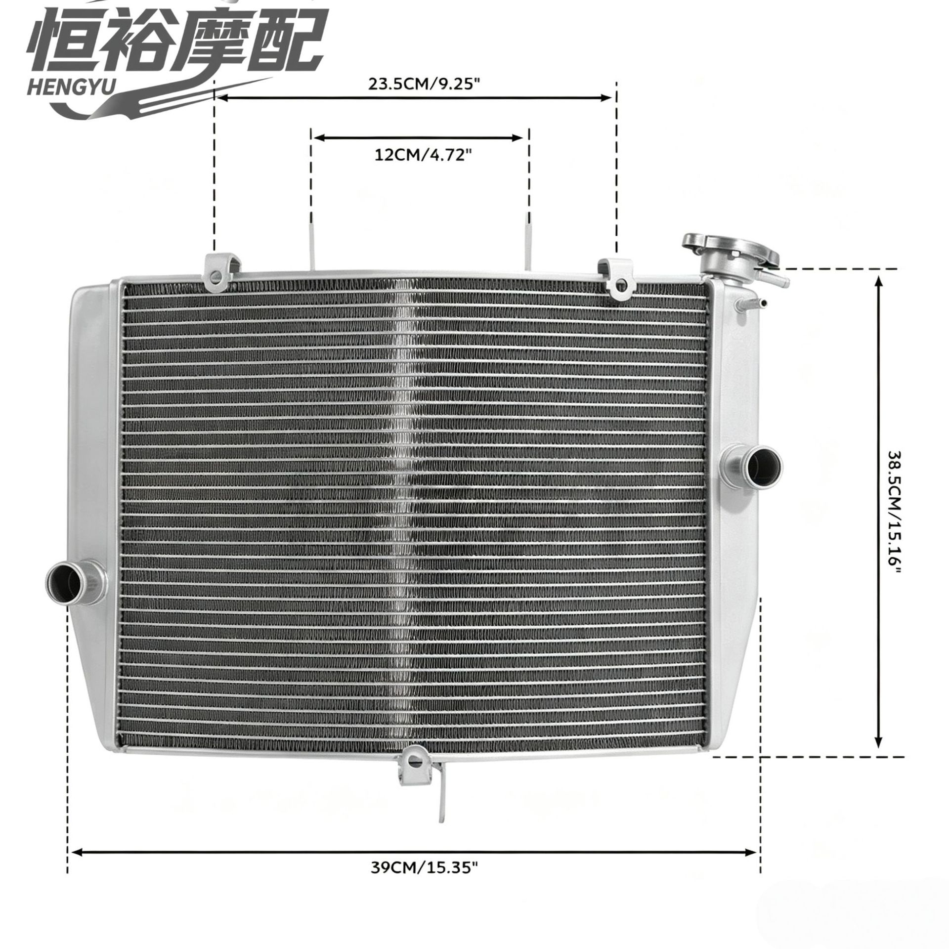 Suitable for Kawasaki ZX-6R 636 ZX600 1998-2026 ZZR600 2005-2008 radiator assembly