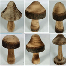 车木工艺品厂家原木蘑菇、伞形状工艺品，幼儿园儿童木质玩具