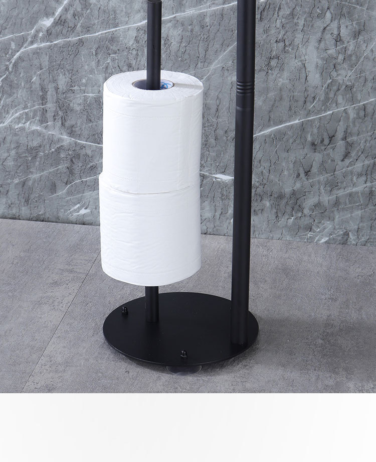 跨境立式卫生纸架卫生间多功能纸巾架厕纸架马桶刷架落地式卷纸架