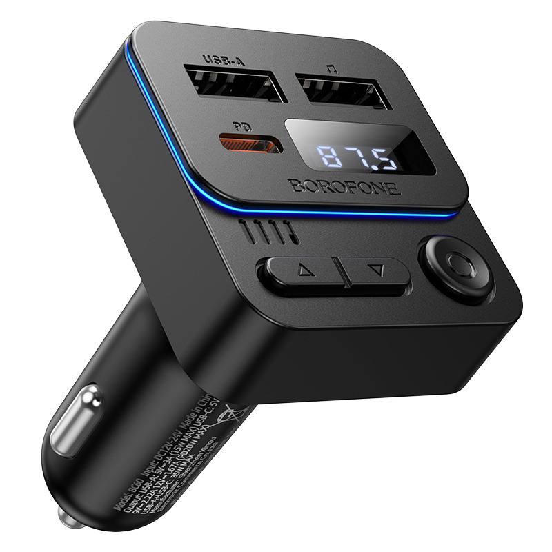 Borofone Bc60 35W(1A1C) Car Bluetooth Fm Transmitter Fast Charging Car Charger Car Mp3