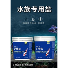 冷水鱼池清洁净锦鲤鱼缸专用盐鱼盐净水杀菌去黄水观赏鱼化剂池塘