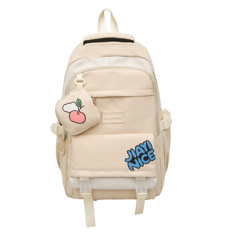Niña japonesa estilo ins, mochila escolar ligera y linda, simple y versátil, mochila de gran capacidad para estudiantes universitarios de secundaria y preparatoria