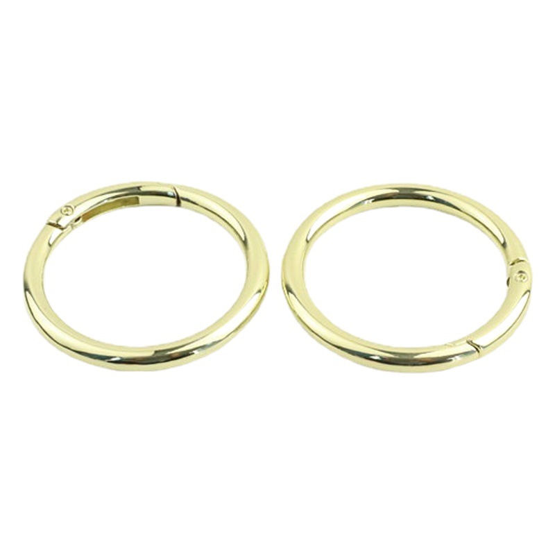 Luggage accessories inner diameter 3.8cm one and a half inch open spring ring connection buckle open ring lifting ring gold and silver